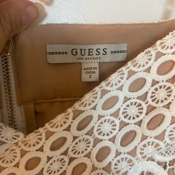 White Lace Guess Dress- size 2 - Picture 2 of 3